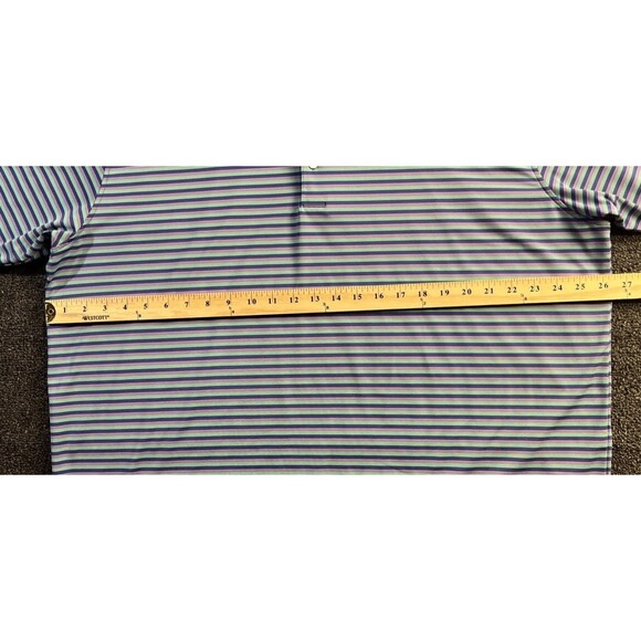 Oliver Ridley Polo Shirt Mens Size‎ 2XL Multicolor Stripe Comfort Short Sleeve - Picture 7 of 12
